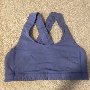 Lululemon strappy purple sports bra size 6